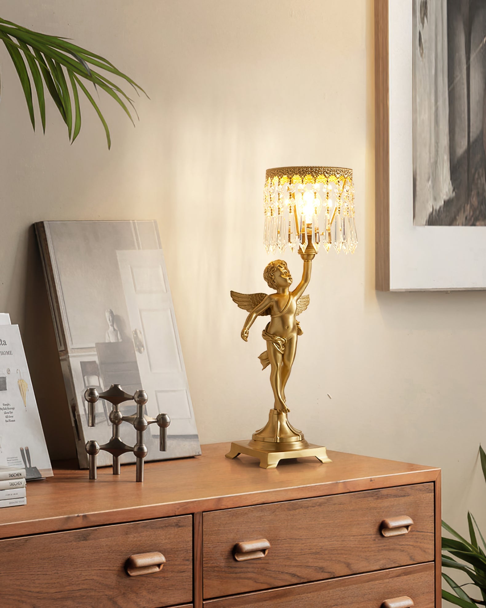 WINTERBOURNE CRYSTAL ORB TABLE LIGHT