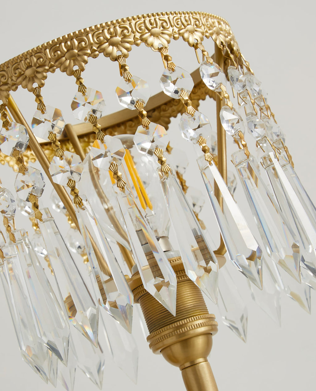 WINTERBOURNE CRYSTAL ORB TABLE LIGHT