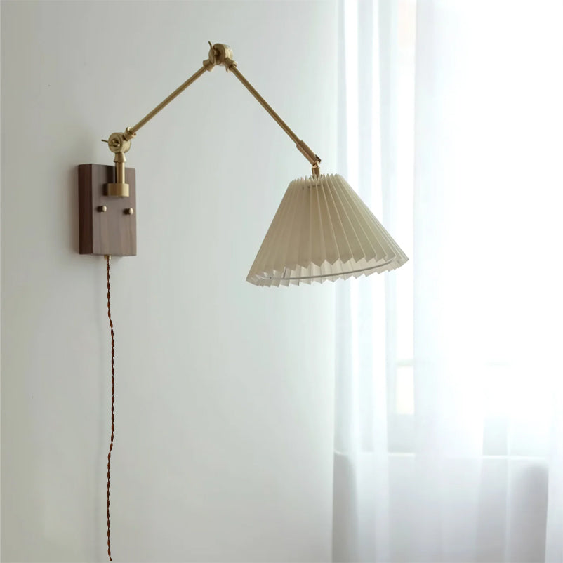 WINTHROP ADJUSTABLE ARM PLUG-IN WALL SCONCE