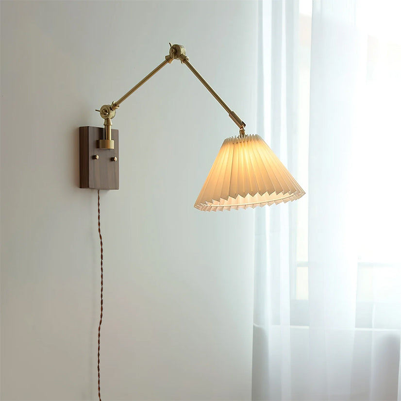WINTHROP ADJUSTABLE ARM PLUG-IN WALL SCONCE