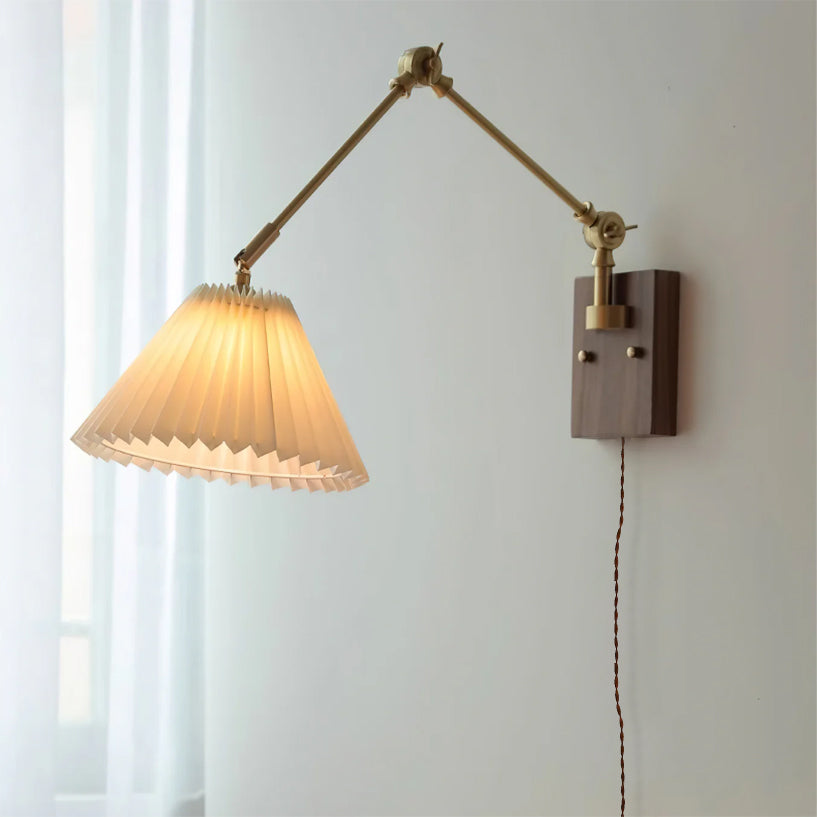 WINTHROP ADJUSTABLE ARM PLUG-IN WALL SCONCE