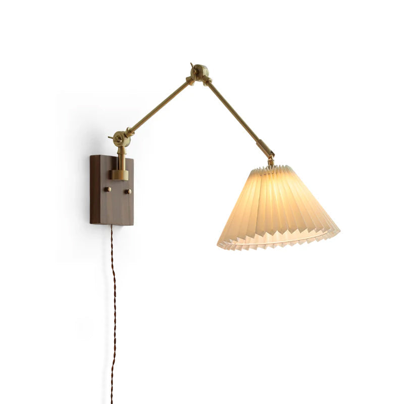 WINTHROP ADJUSTABLE ARM PLUG-IN WALL SCONCE