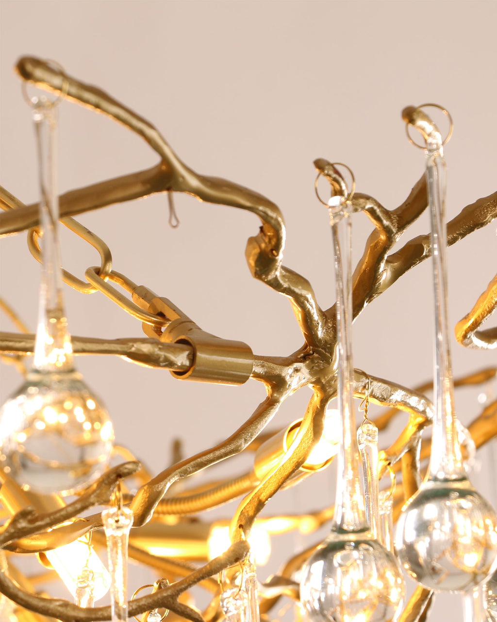ELMSWORTH BRASS FOLIAGE CEILING LIGHT