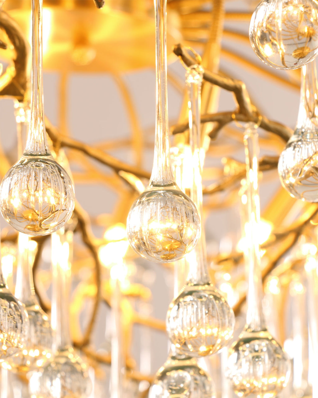 ELMSWORTH BRASS FOLIAGE CEILING LIGHT