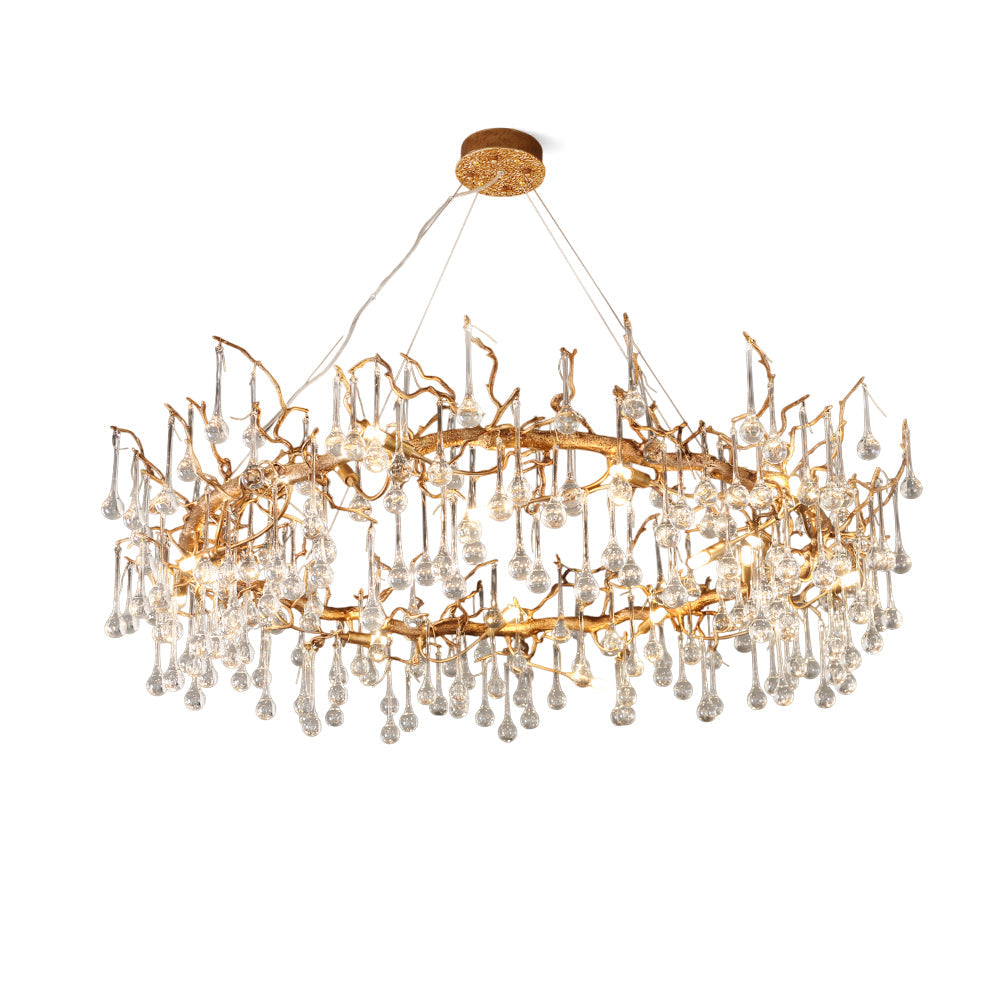 CHARLESTON CRYSTAL DROPLET CEILING LUMINAIRE