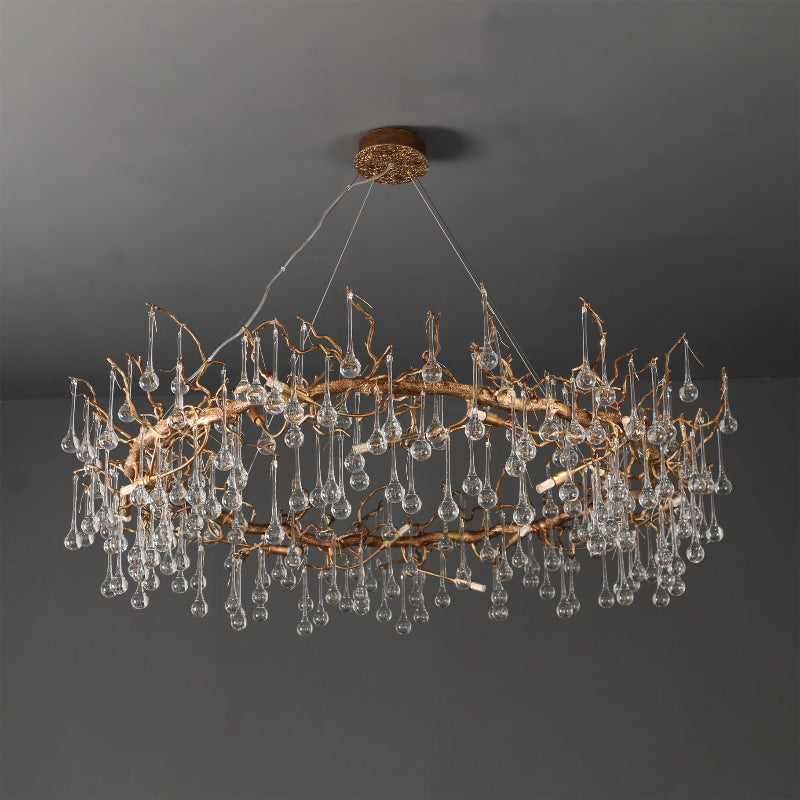 CHARLESTON CRYSTAL DROPLET CEILING LUMINAIRE
