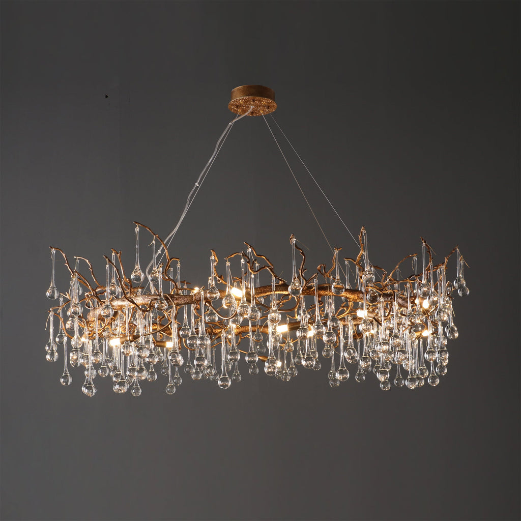 CHARLESTON CRYSTAL DROPLET CEILING LUMINAIRE