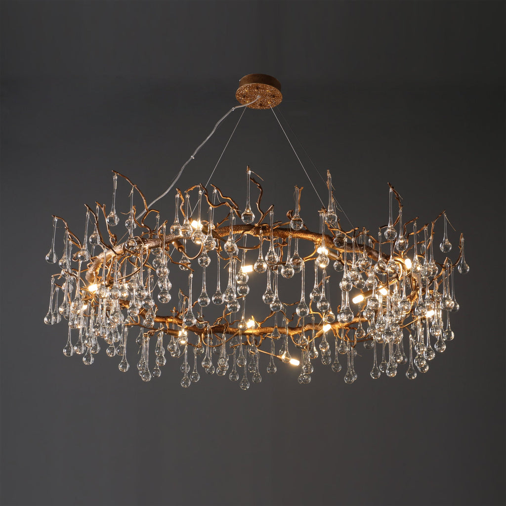 CHARLESTON CRYSTAL DROPLET CEILING LUMINAIRE