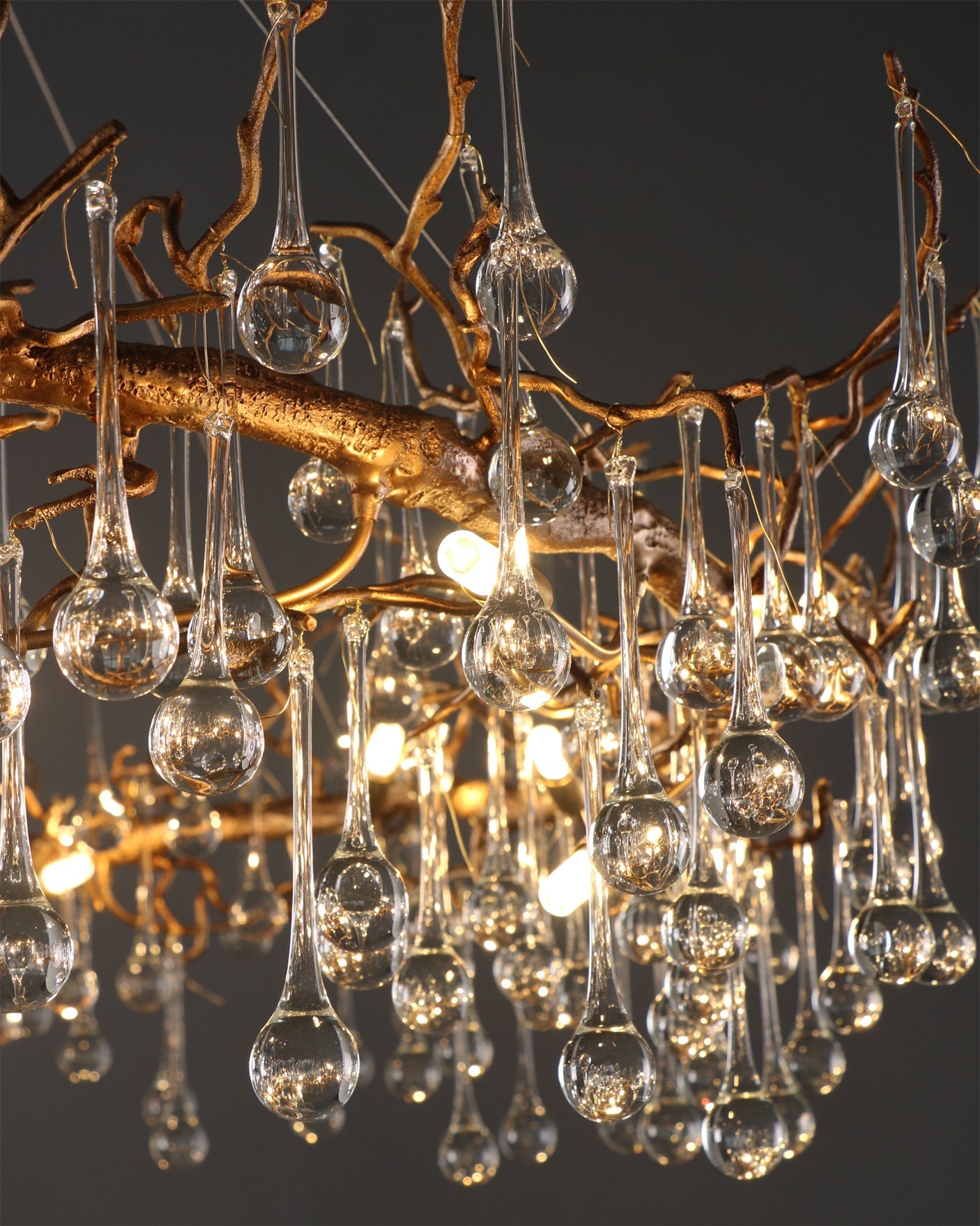CHARLESTON CRYSTAL DROPLET CEILING LUMINAIRE