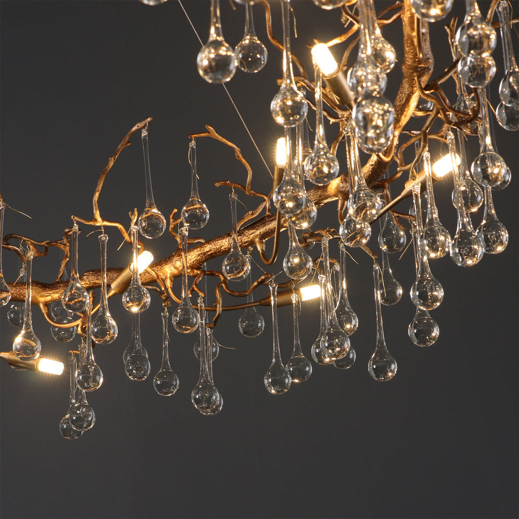 CHARLESTON CRYSTAL DROPLET CEILING LUMINAIRE