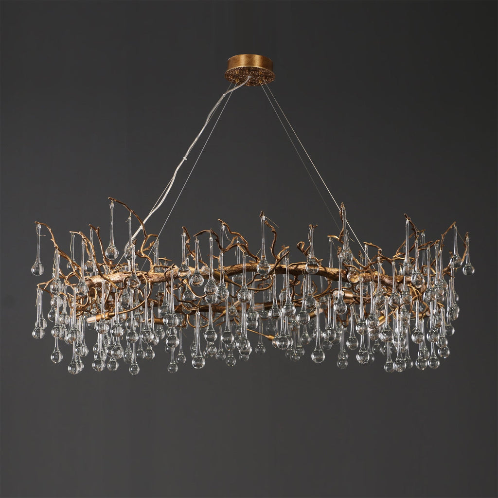 CHARLESTON CRYSTAL DROPLET CEILING LUMINAIRE