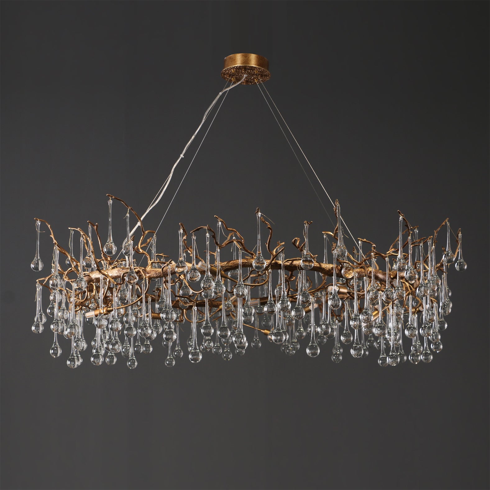 CHARLESTON CRYSTAL DROPLET CEILING LUMINAIRE