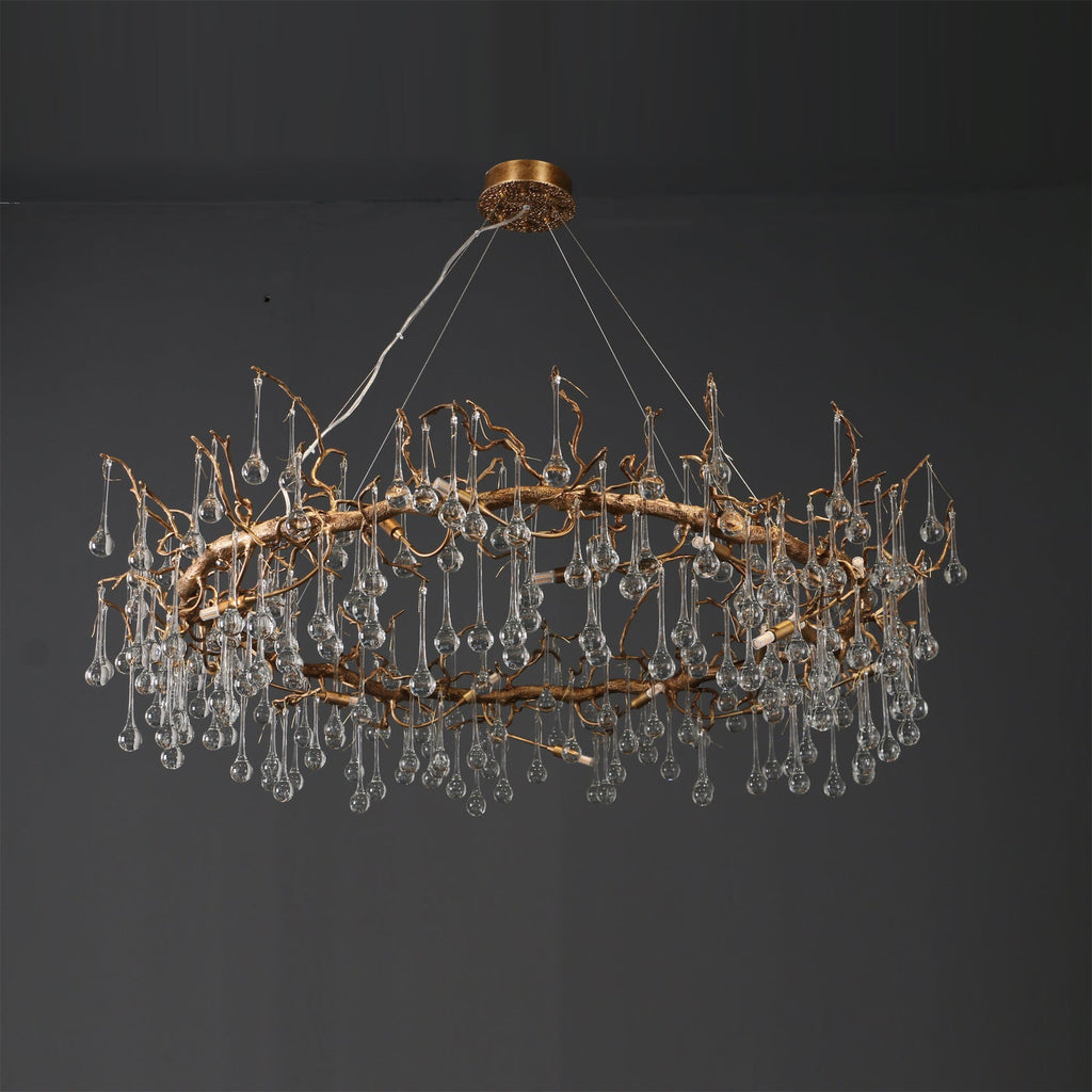CHARLESTON CRYSTAL DROPLET CEILING LUMINAIRE
