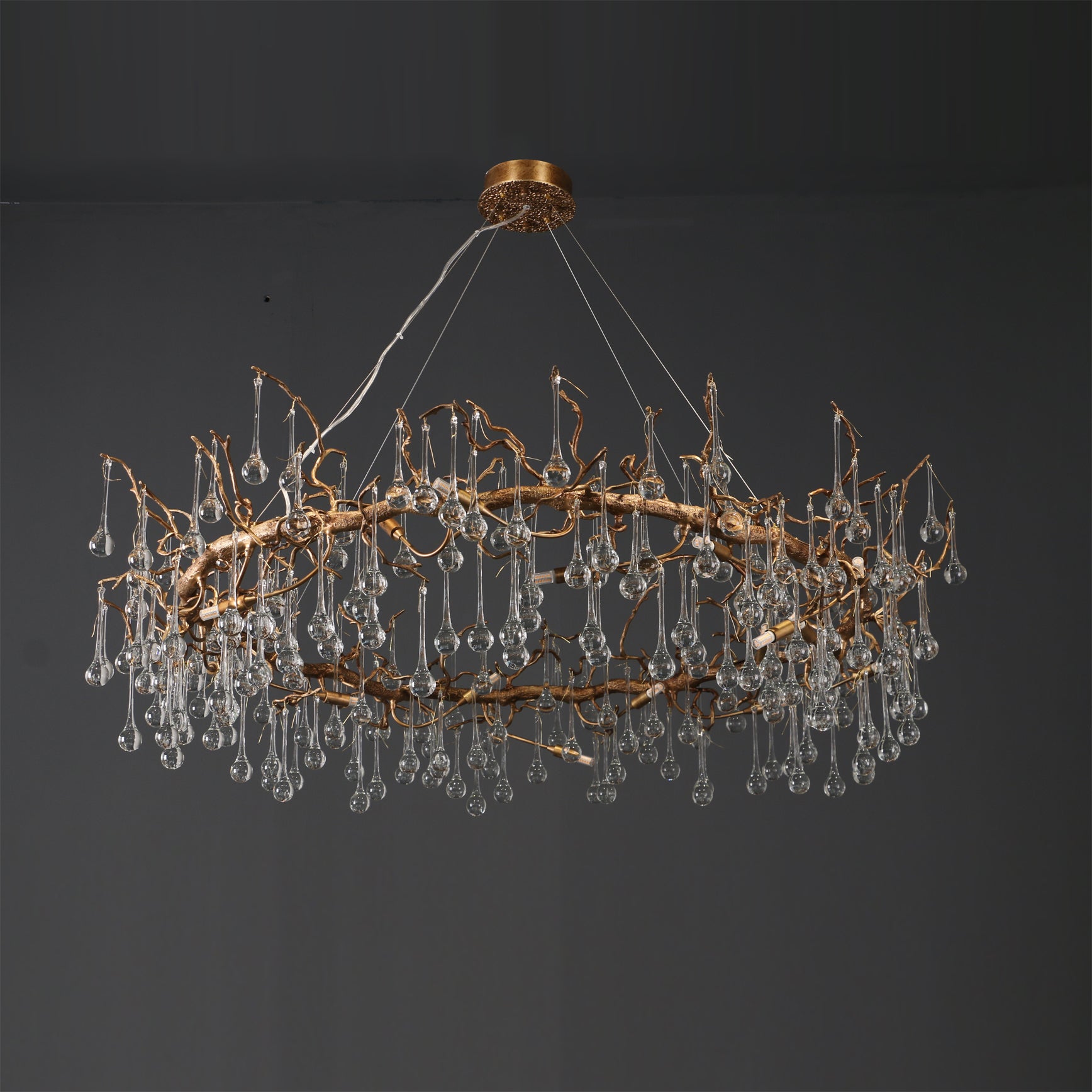 CHARLESTON CRYSTAL DROPLET CEILING LUMINAIRE