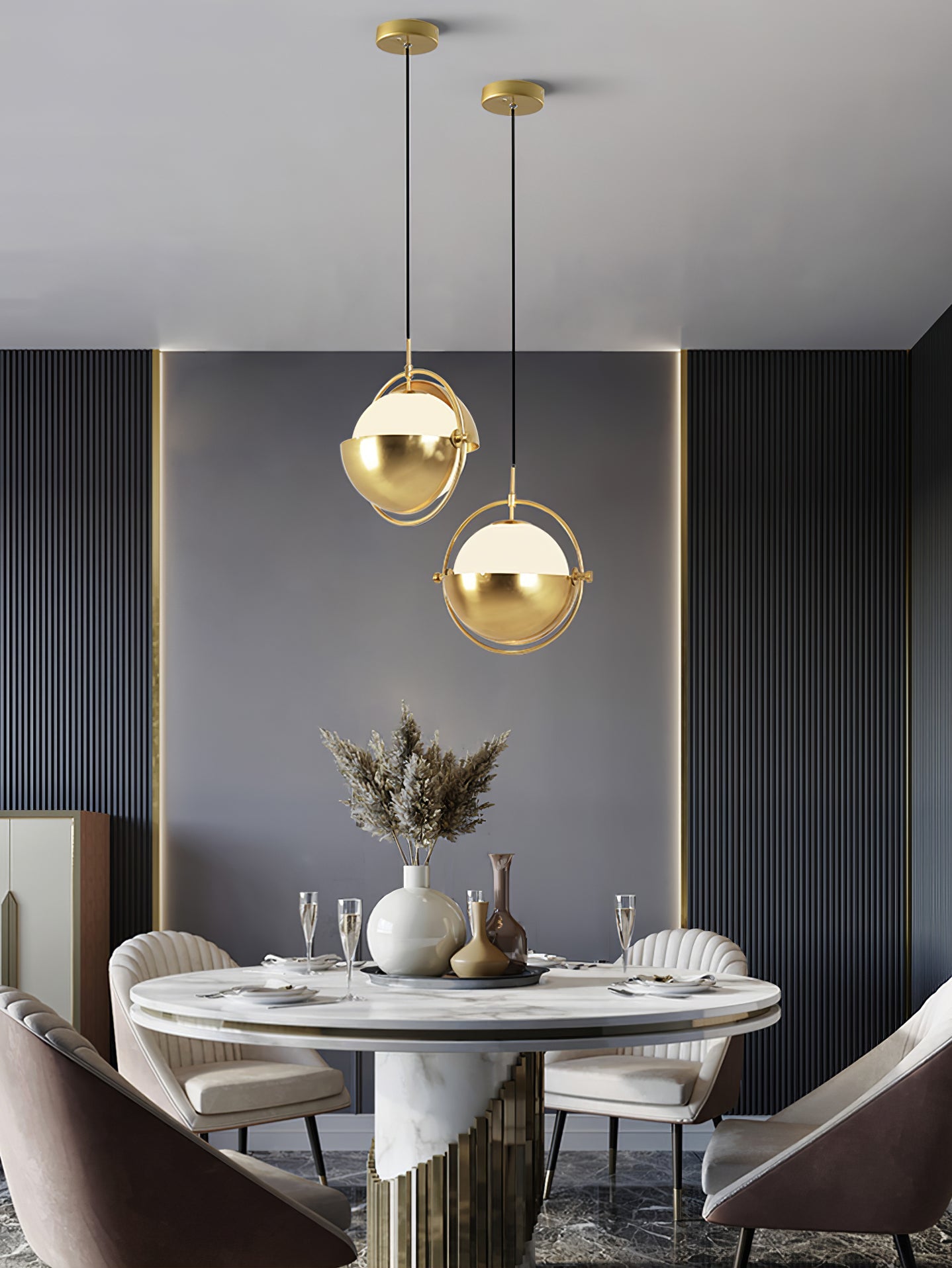 WINTHROP GLASS DROPLET PENDANT LIGHT
