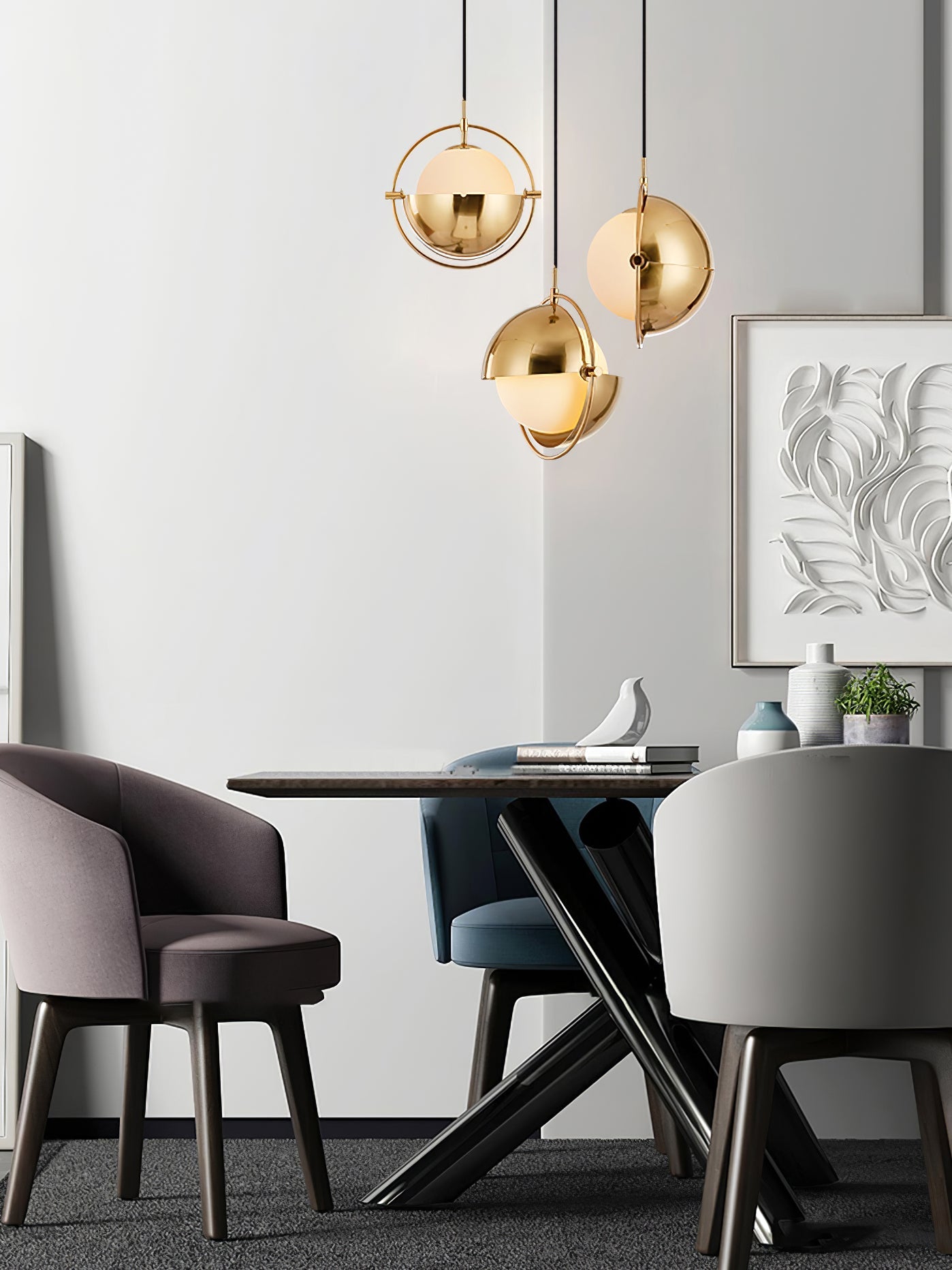 WINTHROP GLASS DROPLET PENDANT LIGHT