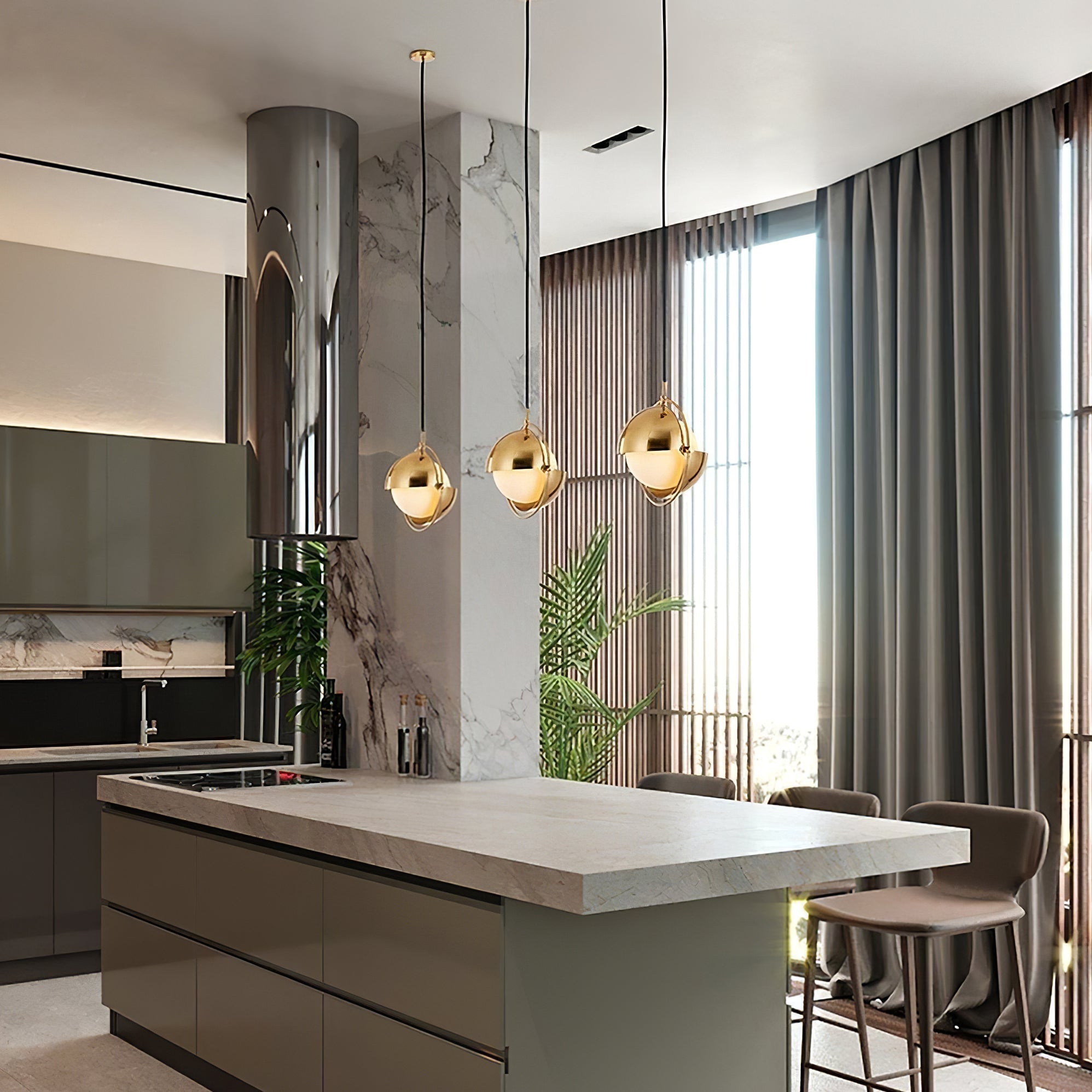 WINTHROP GLASS DROPLET PENDANT LIGHT