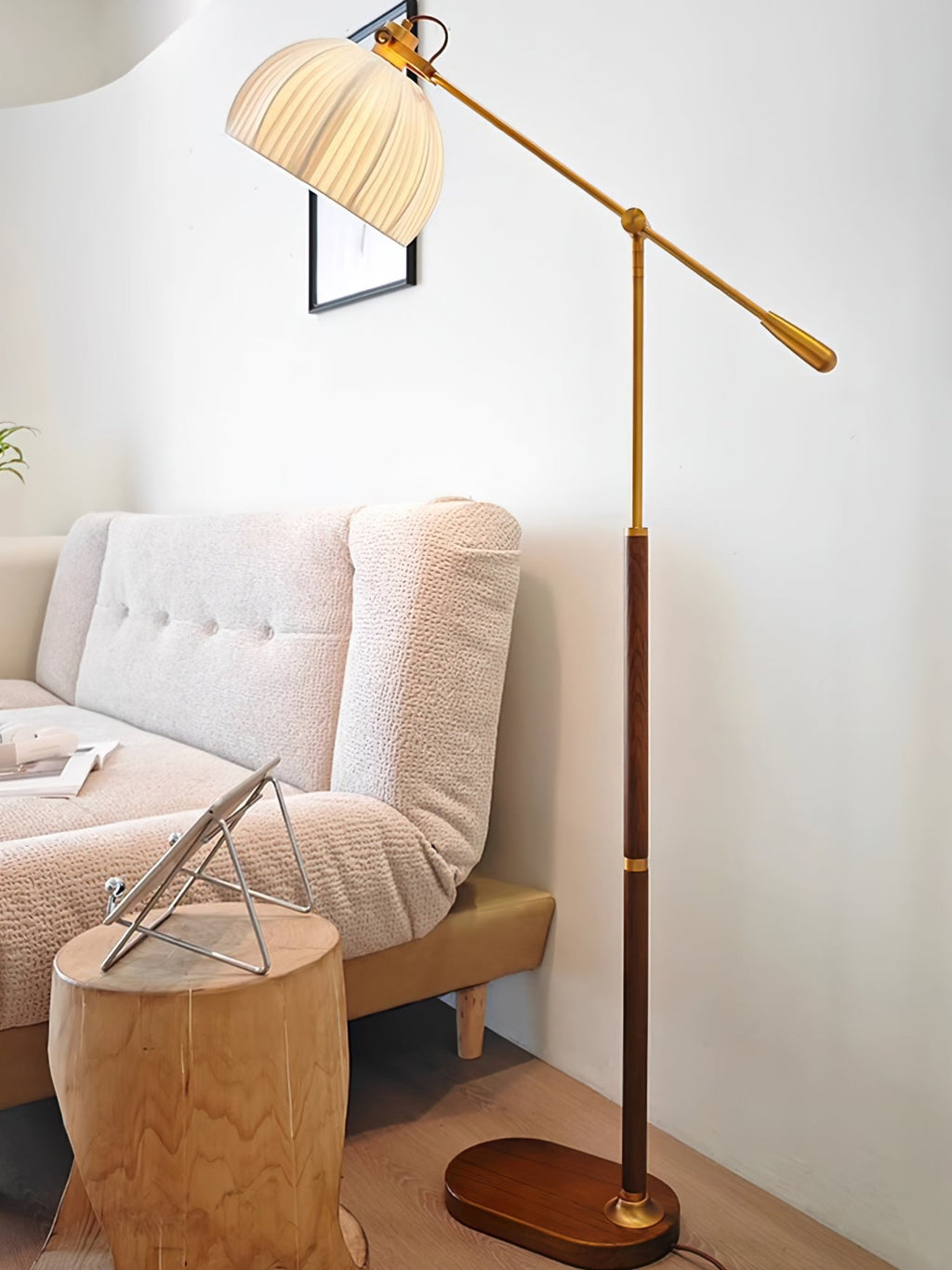 CHESWICK TAPERED SHADE FLOOR LANTERN
