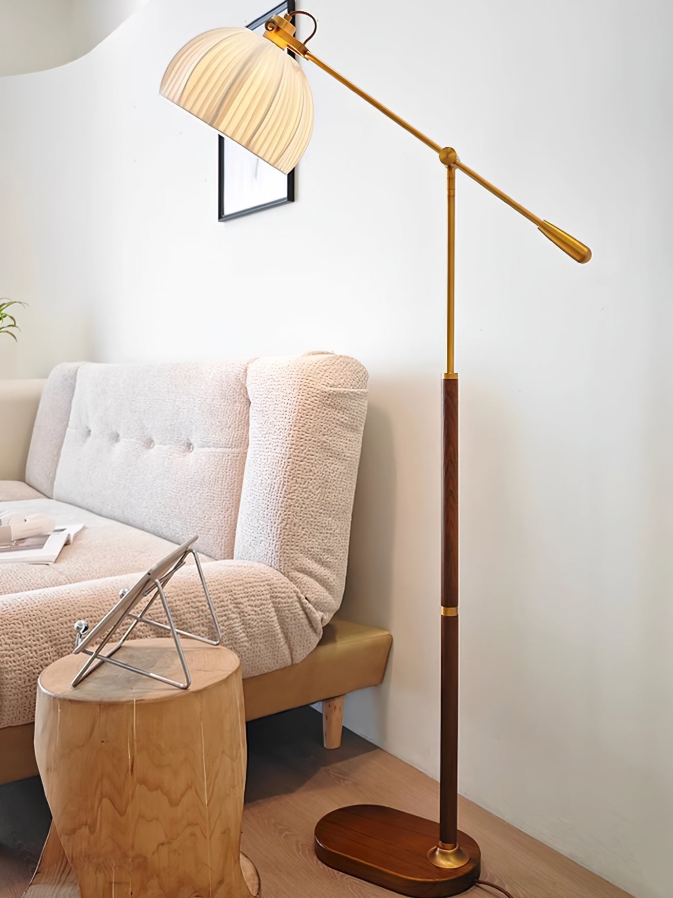 CHESWICK TAPERED SHADE FLOOR LANTERN