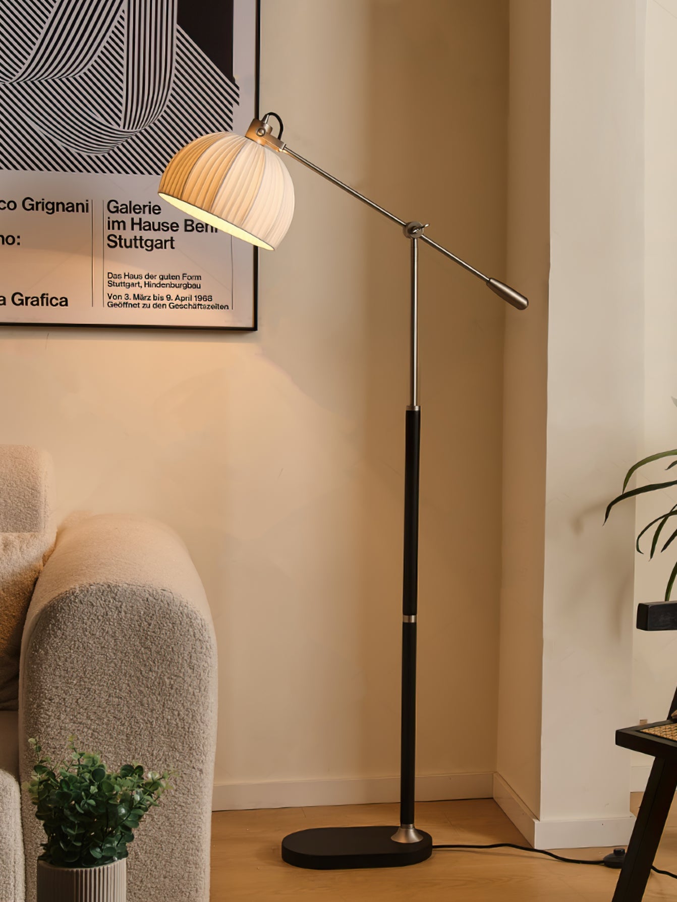 CHESWICK TAPERED SHADE FLOOR LANTERN