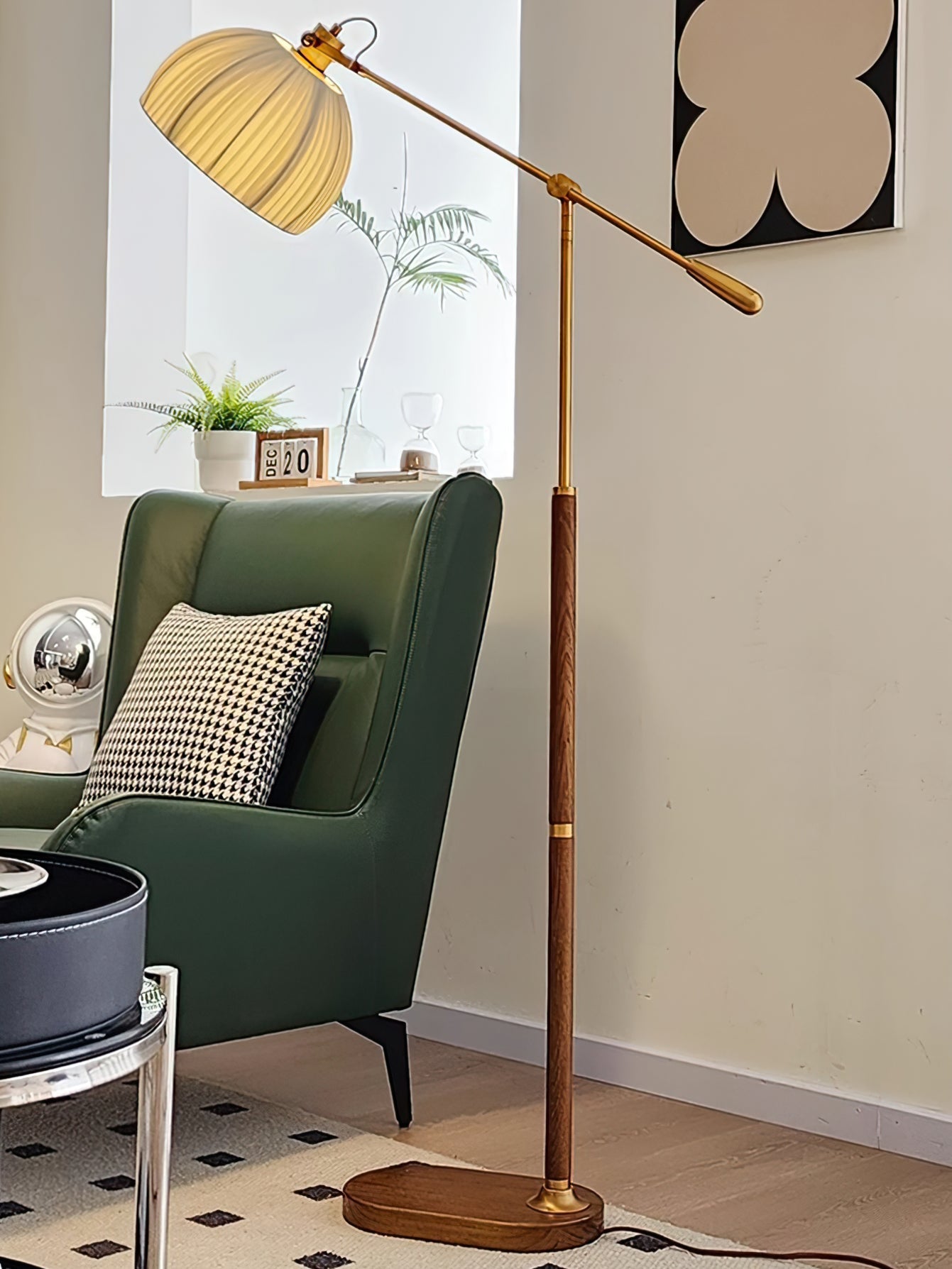 CHESWICK TAPERED SHADE FLOOR LANTERN