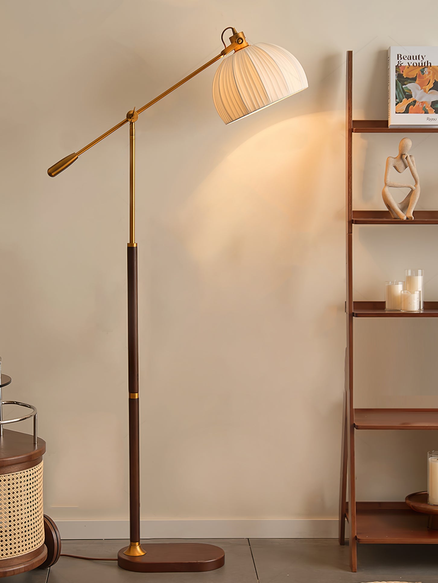 CHESWICK TAPERED SHADE FLOOR LANTERN