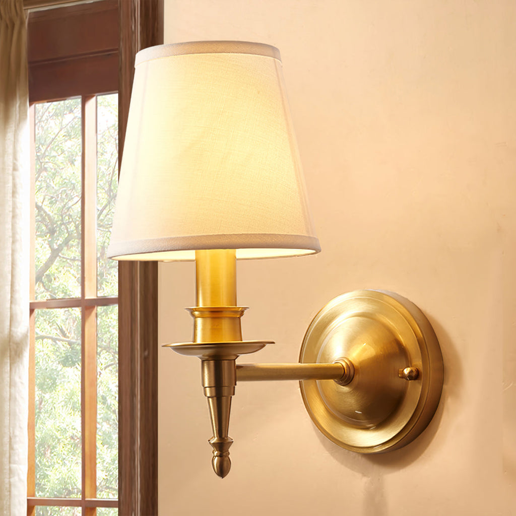 WINTHORPE VINTAGE BRASS WALL SCONCE