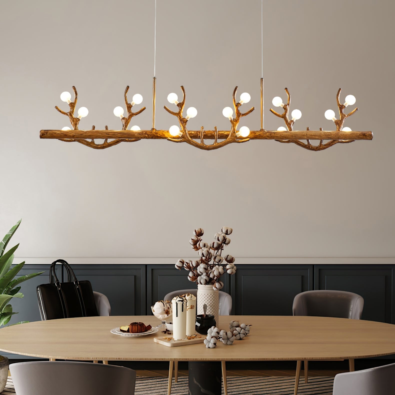 RAVENWORTH RUSTIC ANTLER CEILING LUMINAIRE