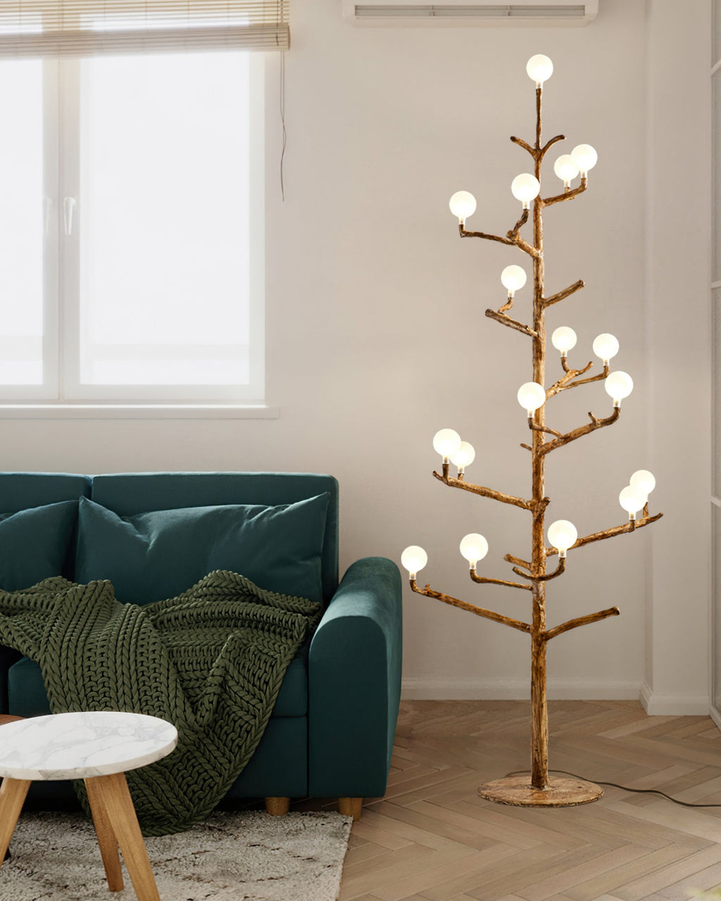 RAVENHALL WOODLAND HORN FLOOR LIGHT