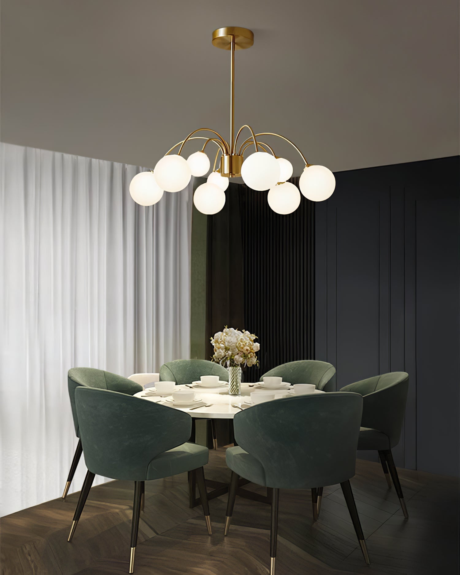 FENWICK BOTANICAL ORB CHANDELIER