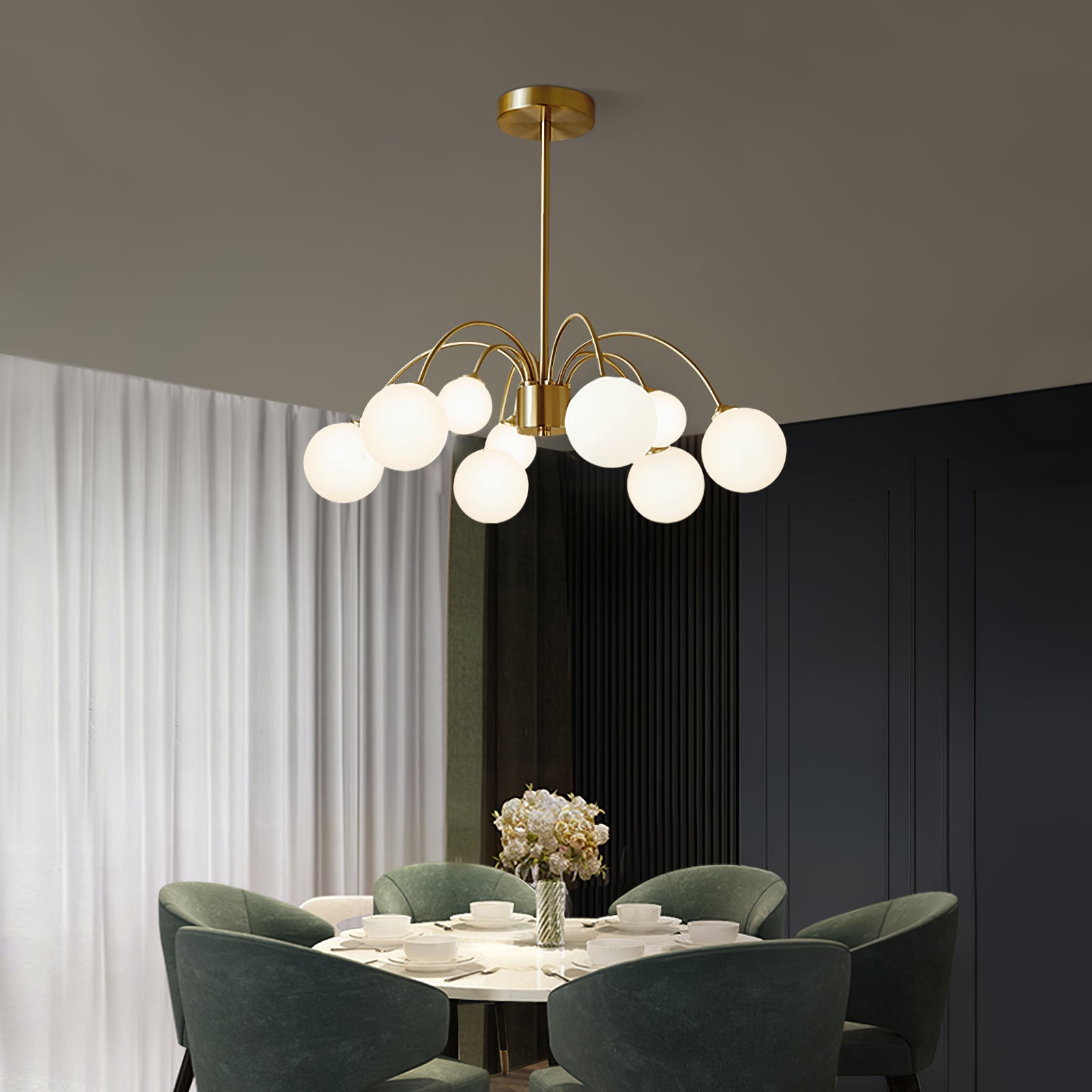 FENWICK BOTANICAL ORB CHANDELIER