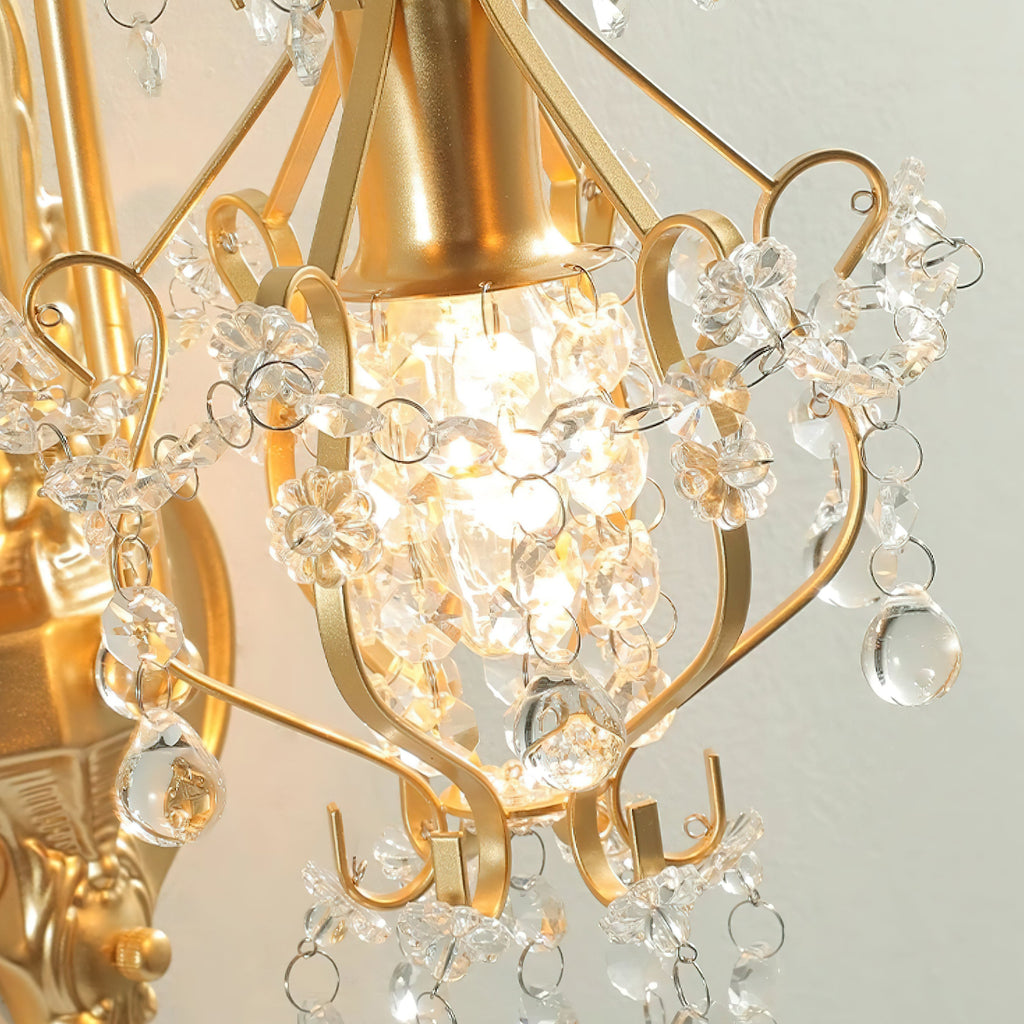 WINDSOR CRYSTAL FRETWORK WALL SCONCE
