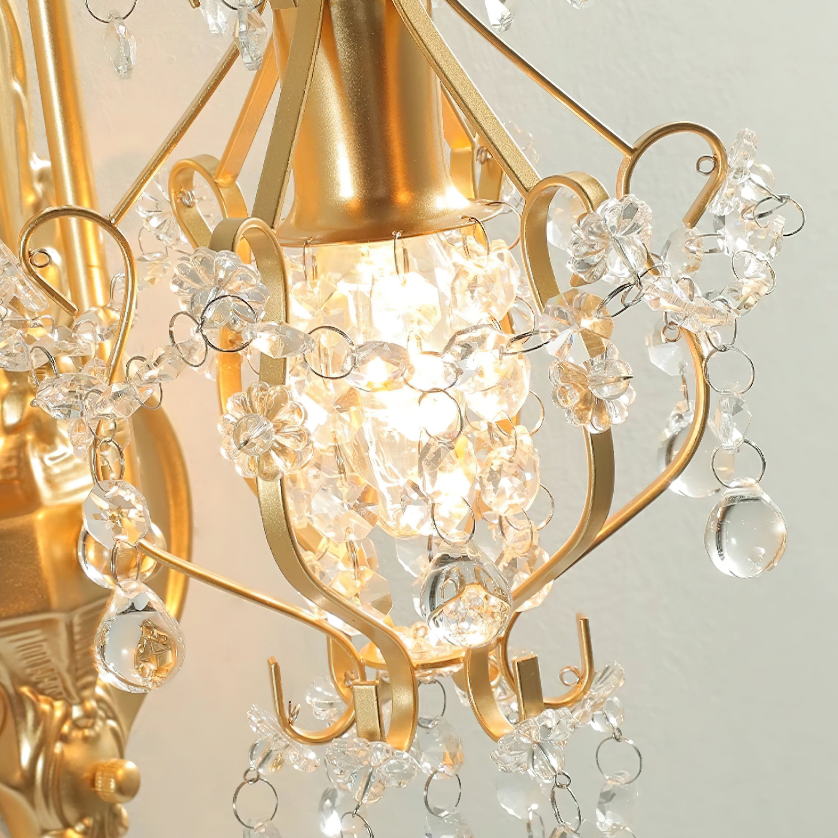 WINDSOR CRYSTAL FRETWORK WALL SCONCE