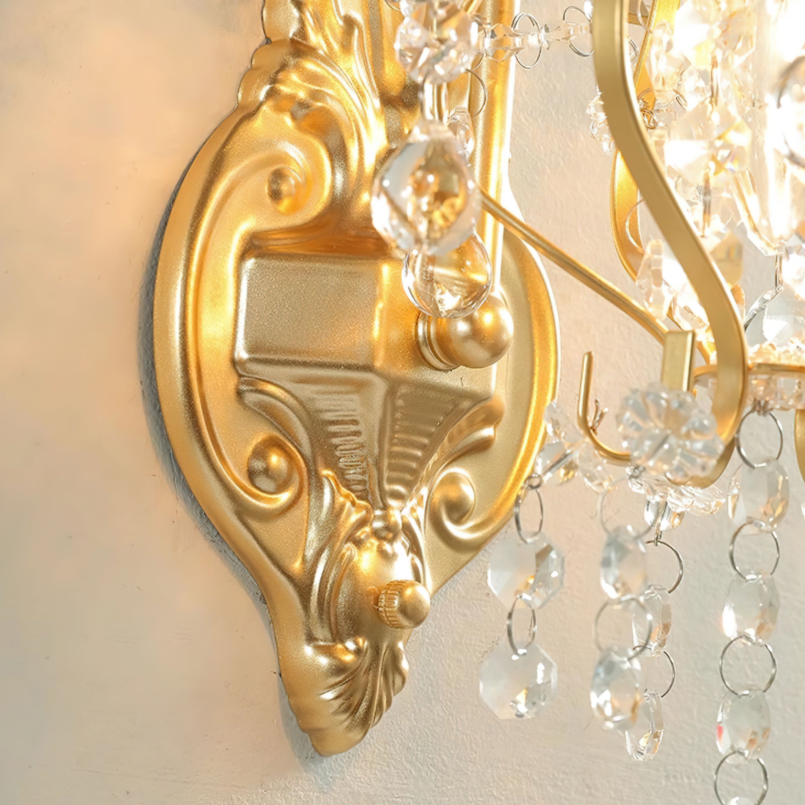 WINDSOR CRYSTAL FRETWORK WALL SCONCE