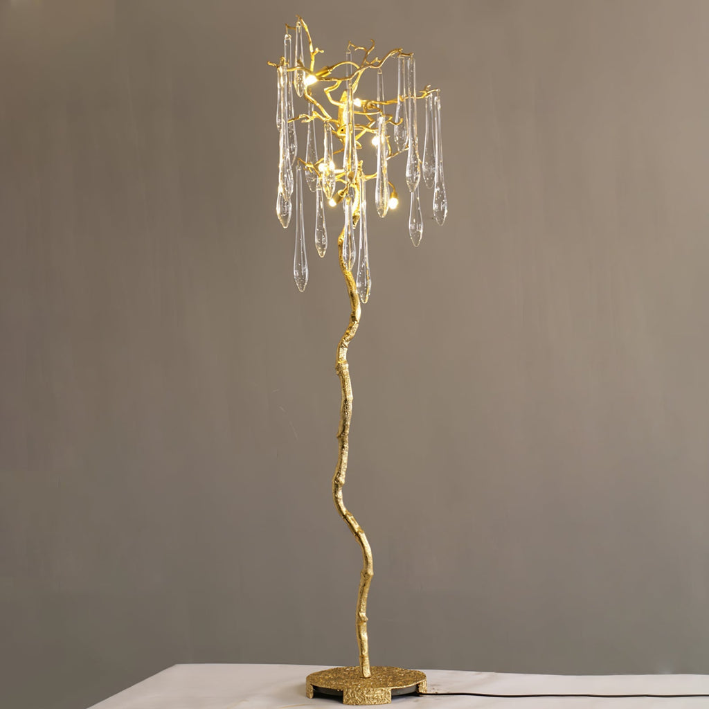 MERIDIAN AQUA GLOW FLOOR LANTERN