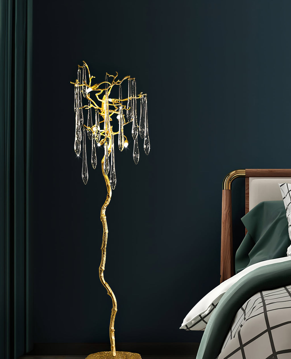 MERIDIAN AQUA GLOW FLOOR LANTERN