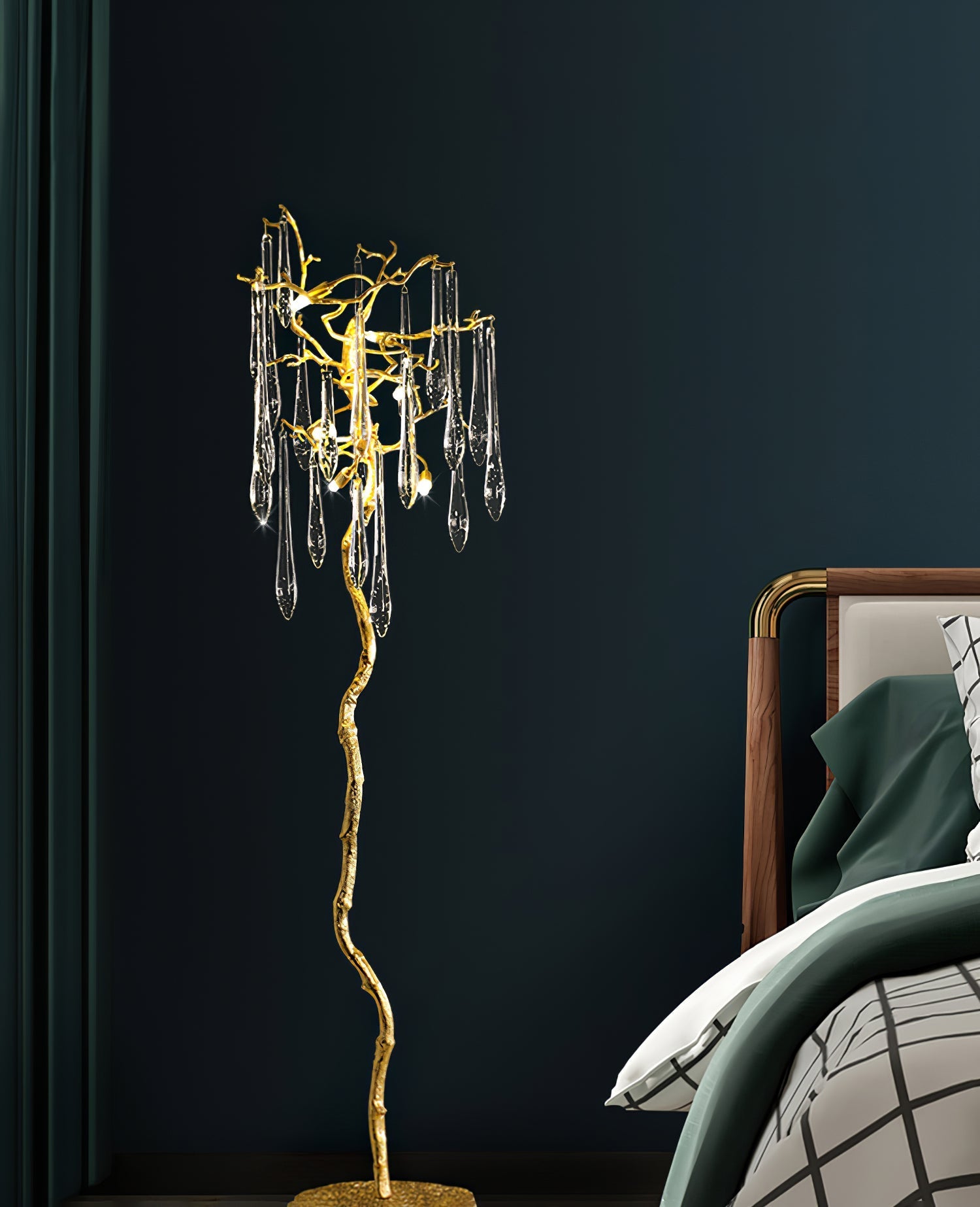 MERIDIAN AQUA GLOW FLOOR LANTERN