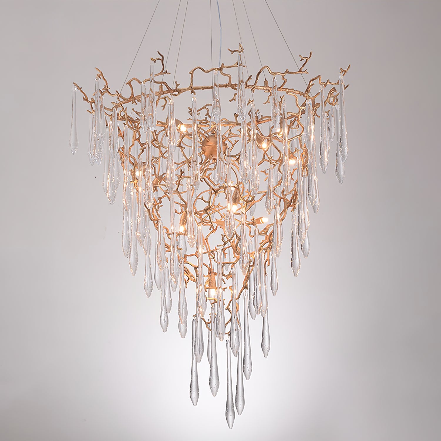 CARTER BLUEBELL CRYSTAL CHANDELIER