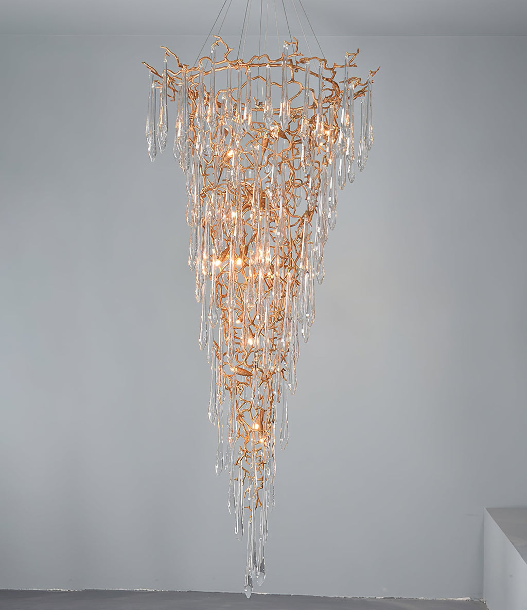CARTER BLUEBELL CRYSTAL CHANDELIER