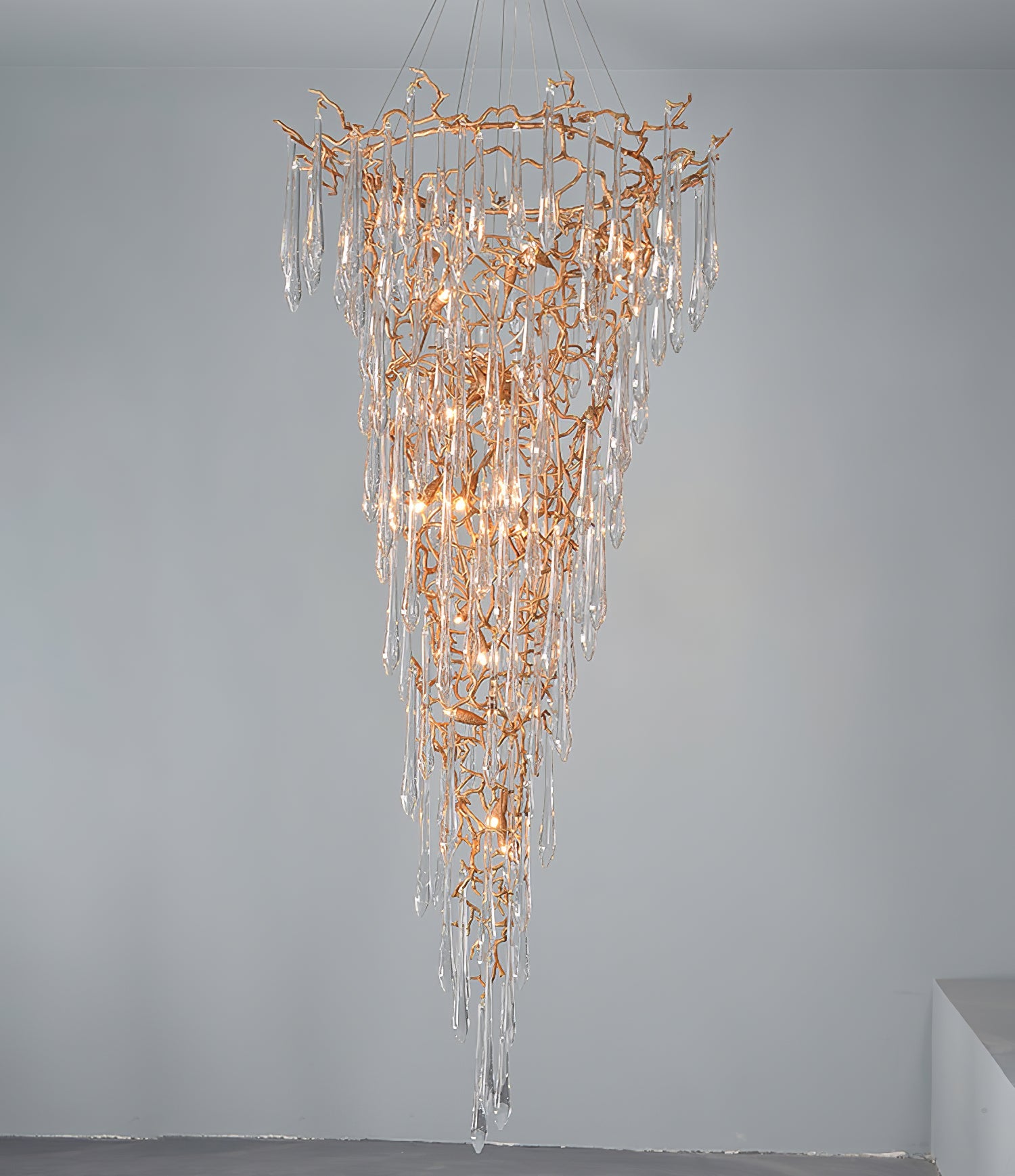 CARTER BLUEBELL CRYSTAL CHANDELIER