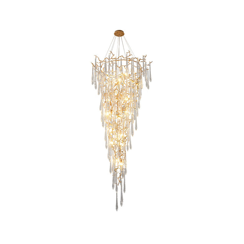 CARTER BLUEBELL CRYSTAL CHANDELIER