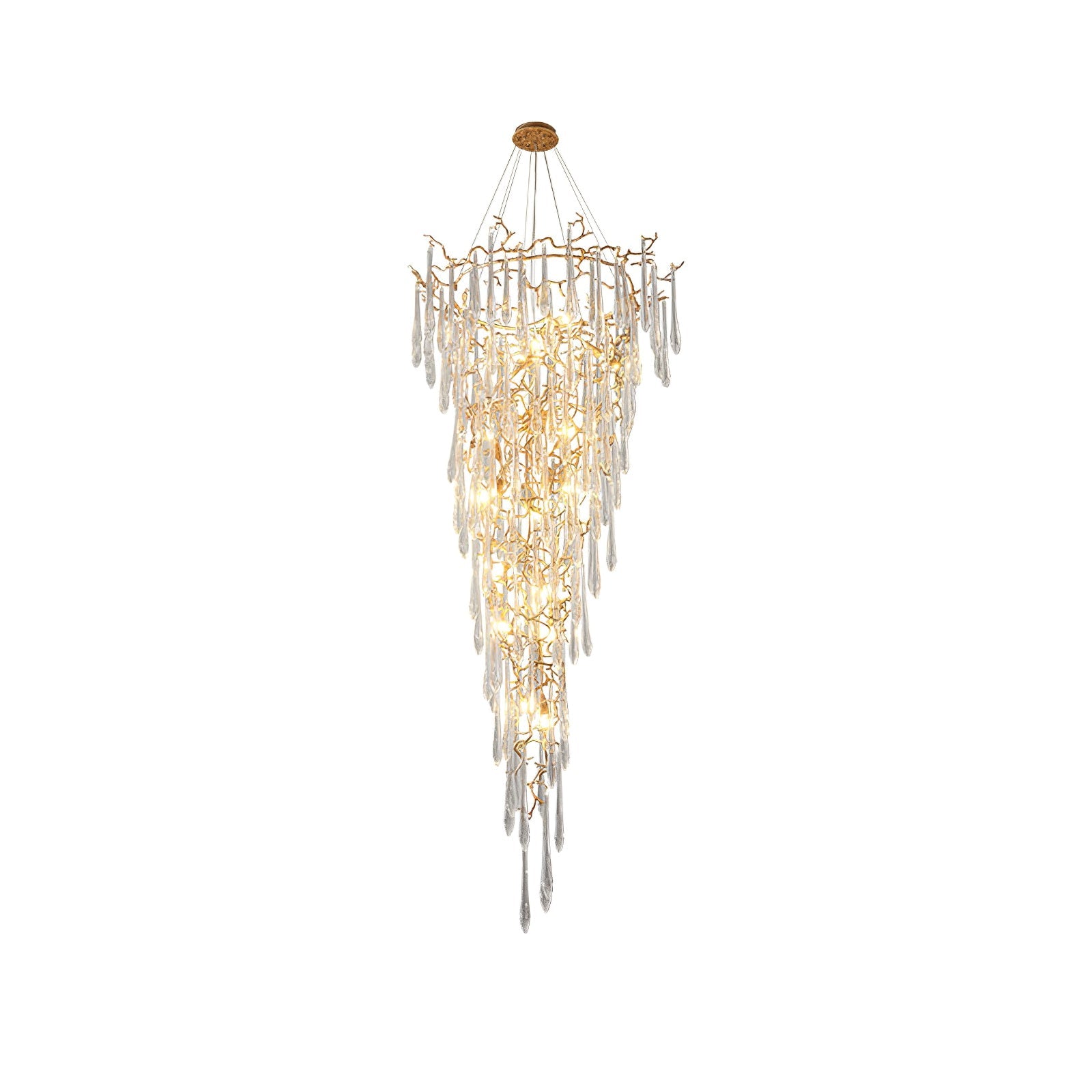 CARTER BLUEBELL CRYSTAL CHANDELIER