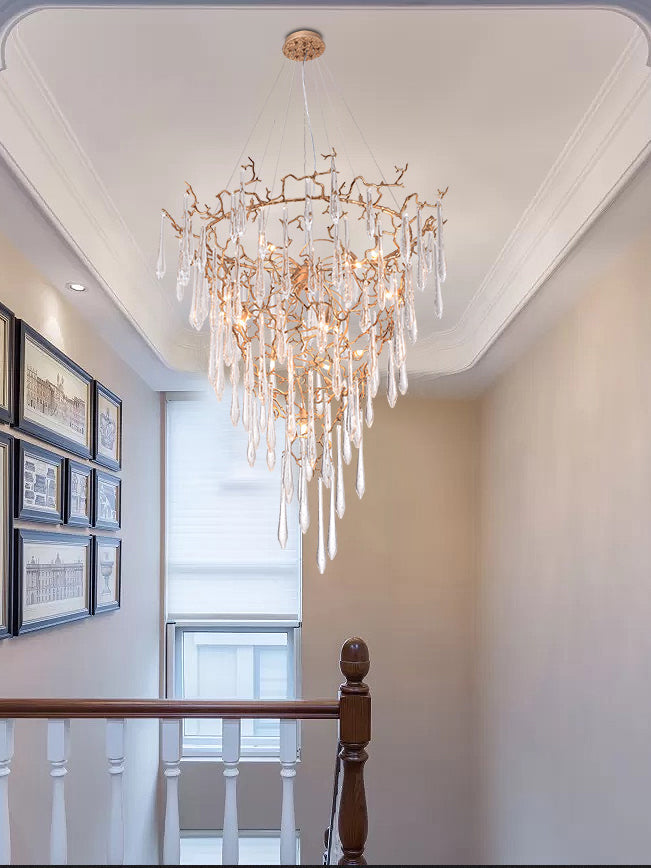 CARTER BLUEBELL CRYSTAL CHANDELIER