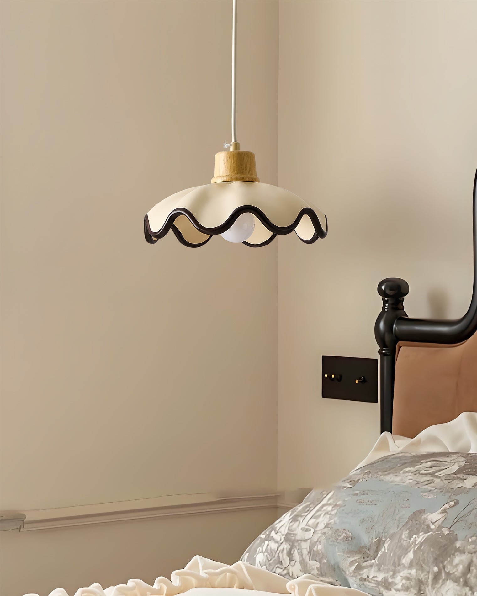 RAVENSDALE IRON AND GLASS HANGING LANTERN