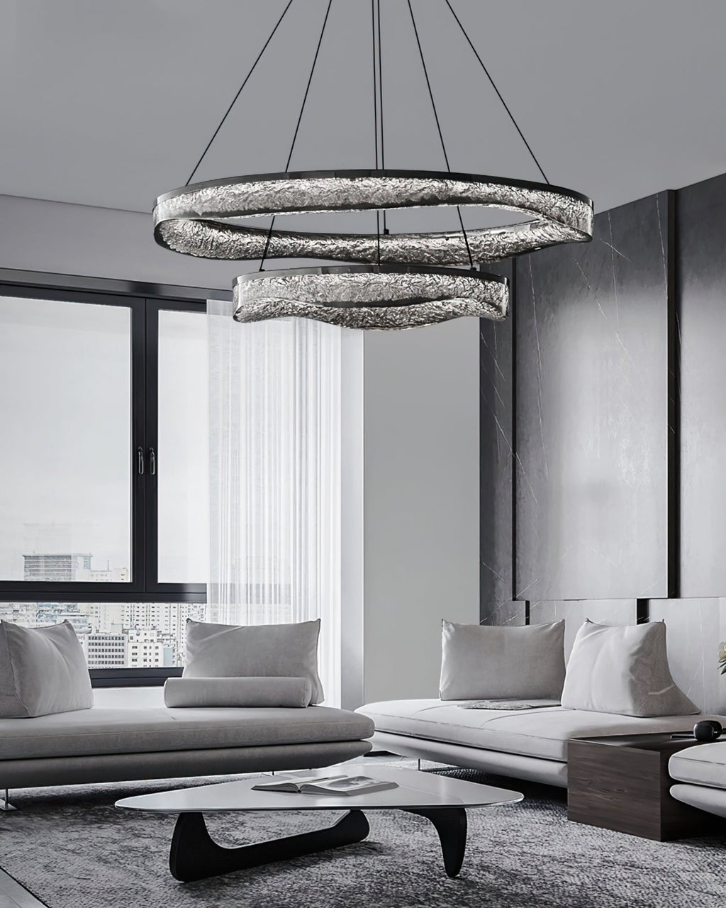 WINTHROP CRYSTAL DROPLET CEILING LIGHT