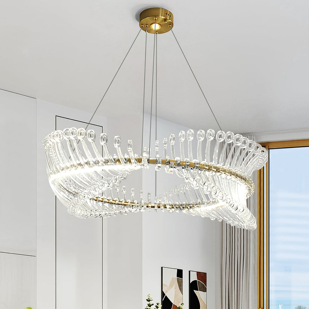 WINTERBORNE CRYSTAL ORBILLION CHANDELIER
