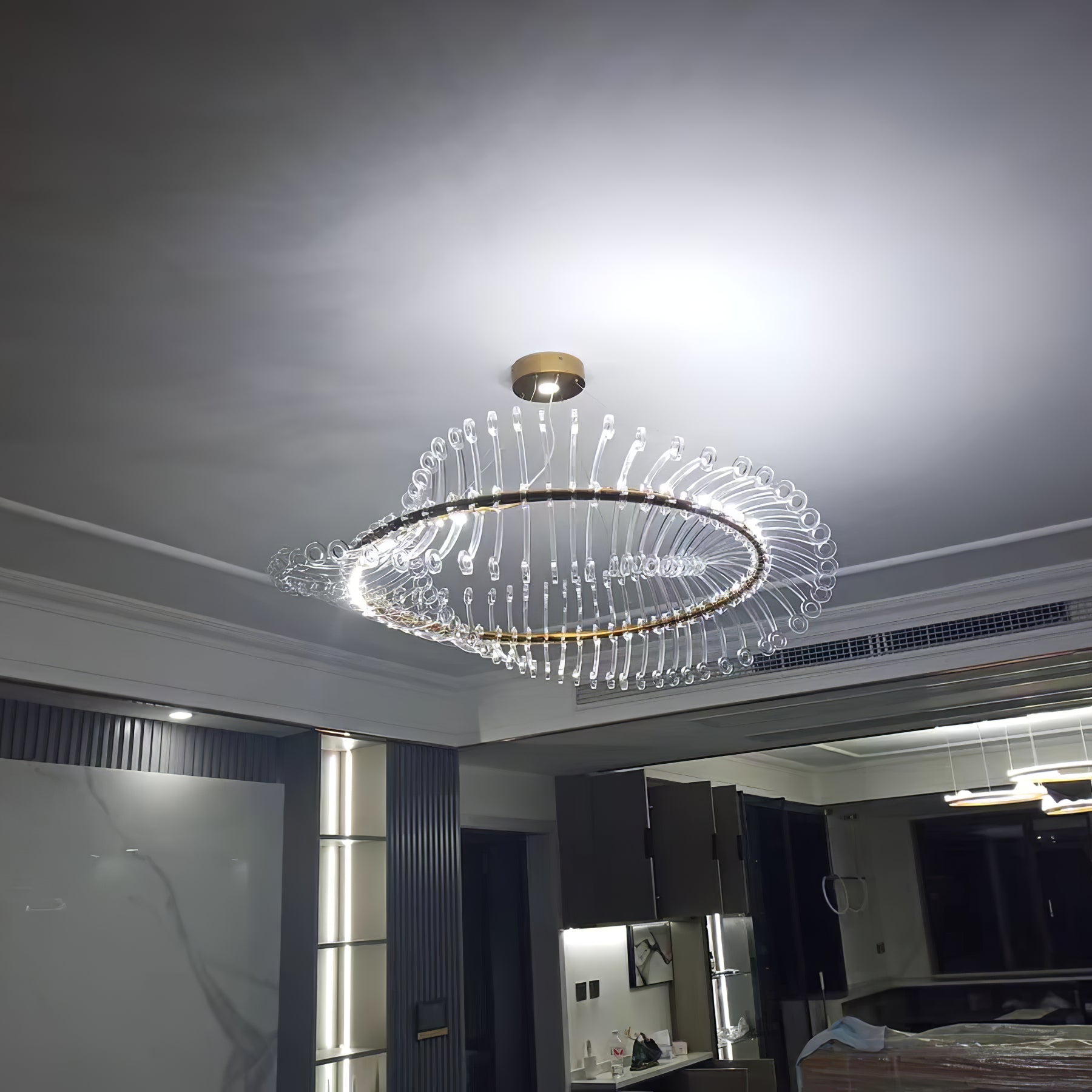 WINTERBORNE CRYSTAL ORBILLION CHANDELIER