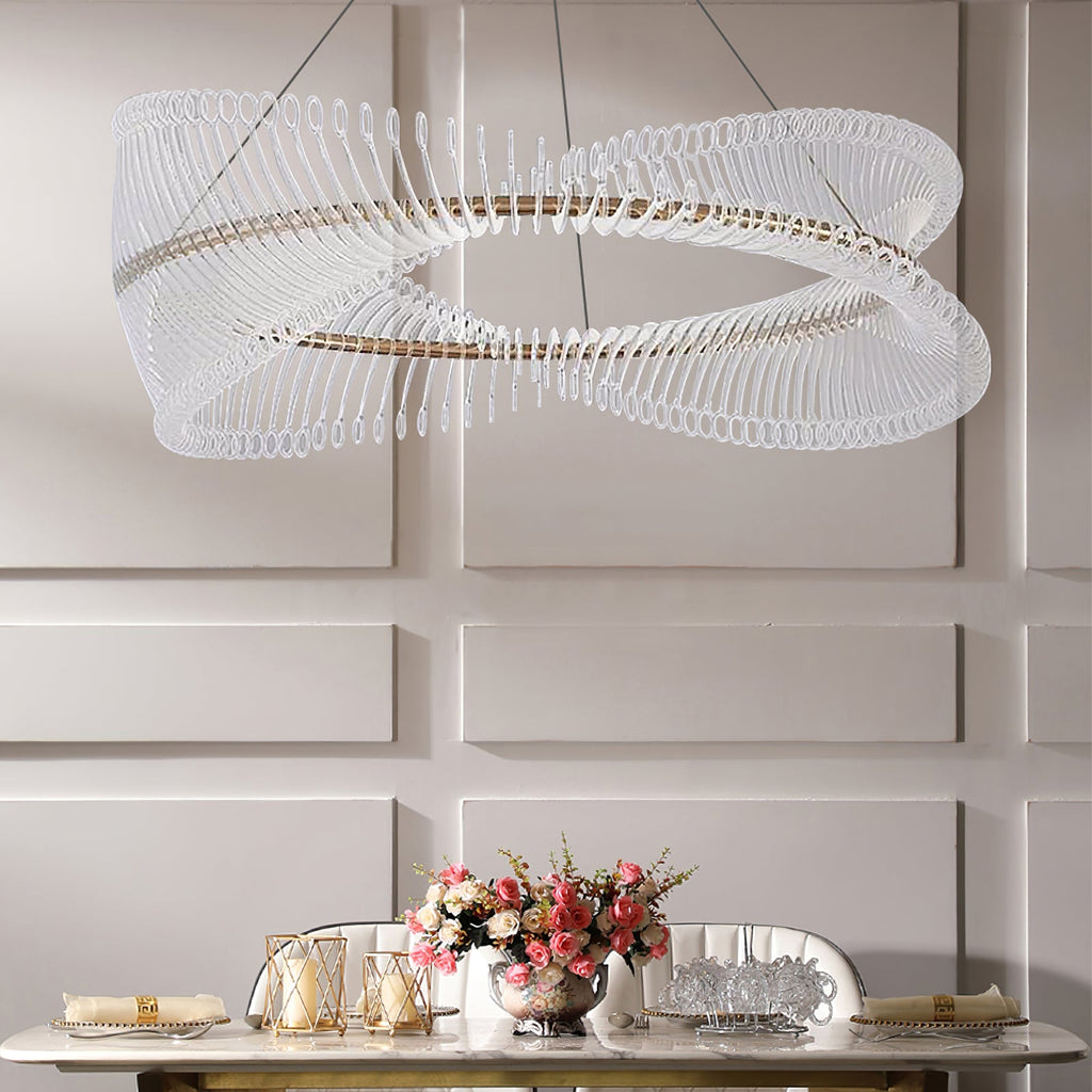 WINTERBORNE CRYSTAL ORBILLION CHANDELIER