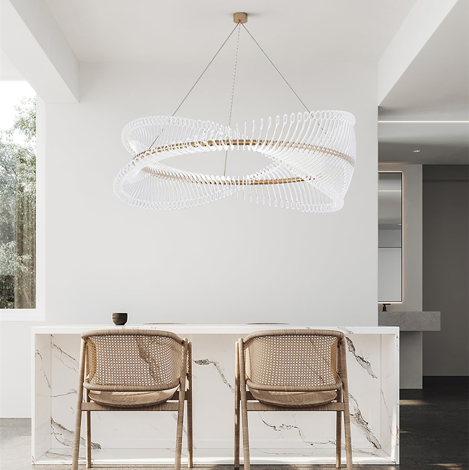 WINTERBORNE CRYSTAL ORBILLION CHANDELIER
