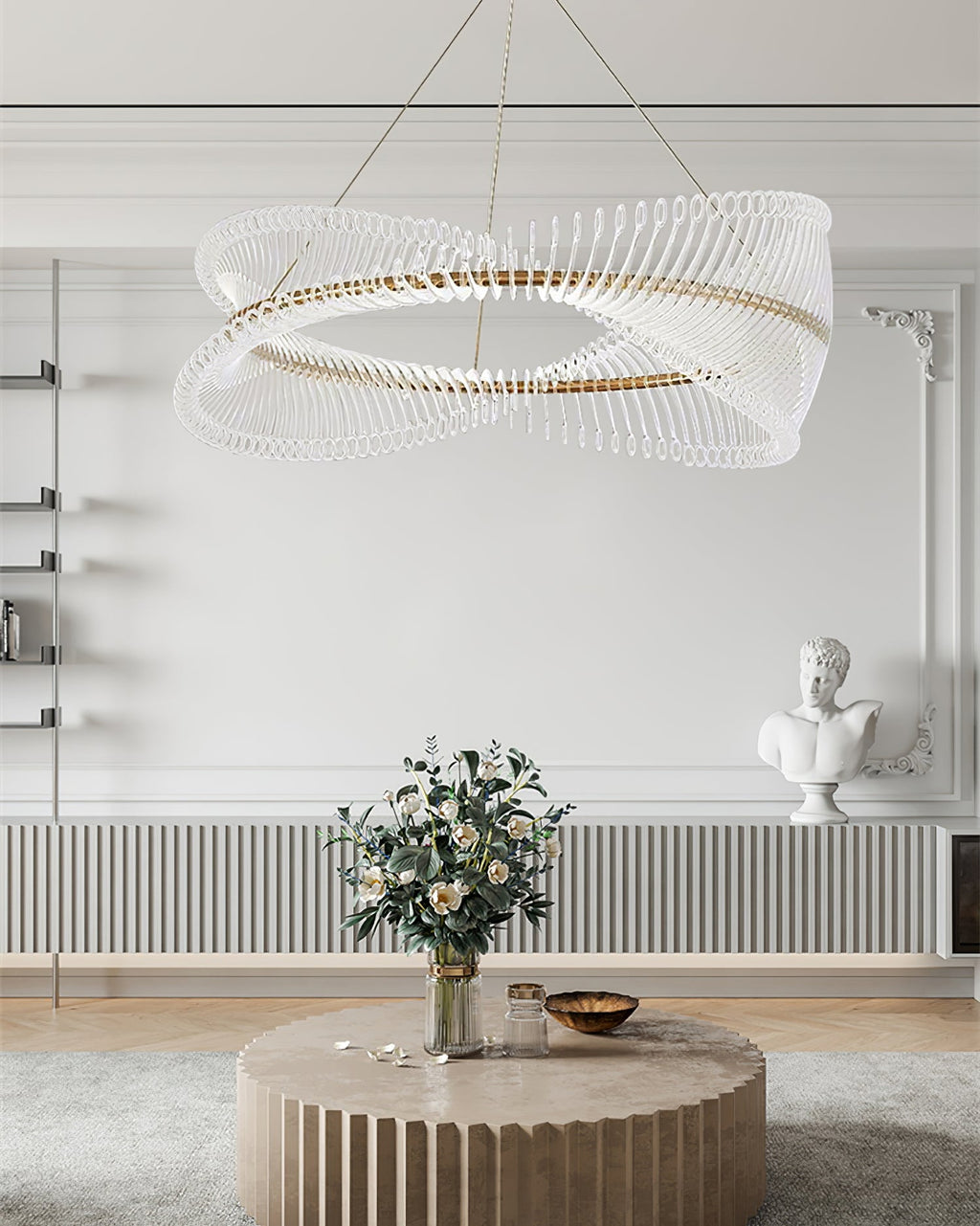 WINTERBORNE CRYSTAL ORBILLION CHANDELIER